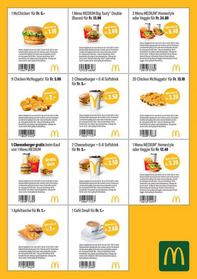 Die neuen Bons . McDonald's (2021-02-14-2021-02-14)