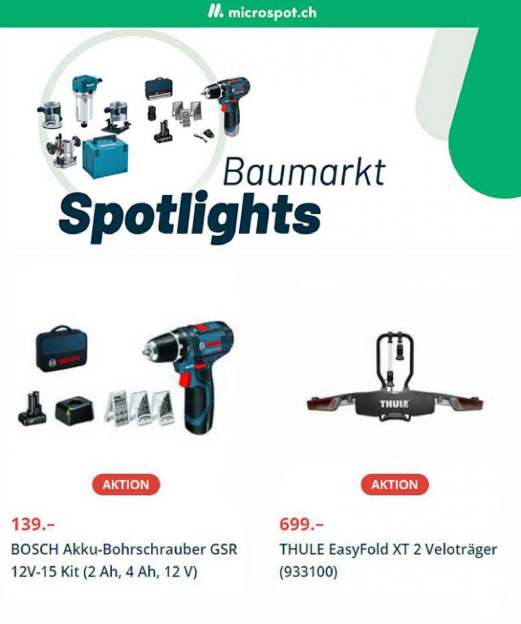 Baumarkt Spotlights. Microspot (2021-09-19-2021-09-19)