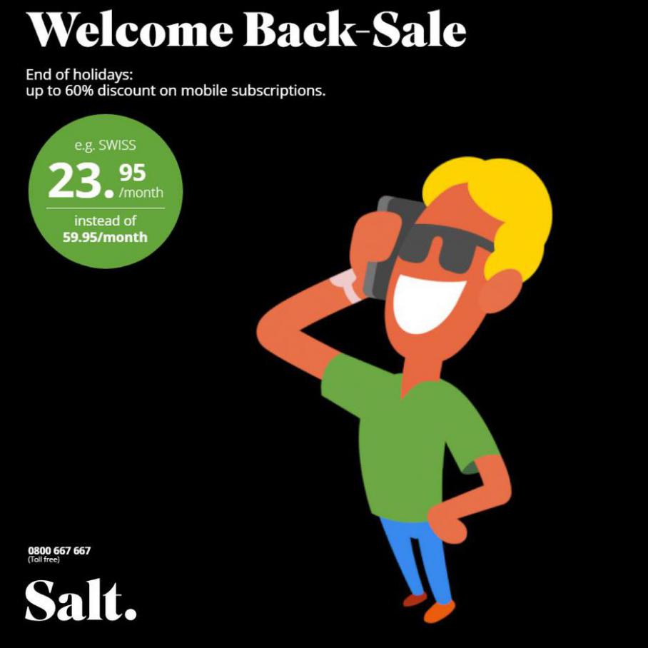 Welcome Back Sale. Salt (2021-10-06-2021-10-06)