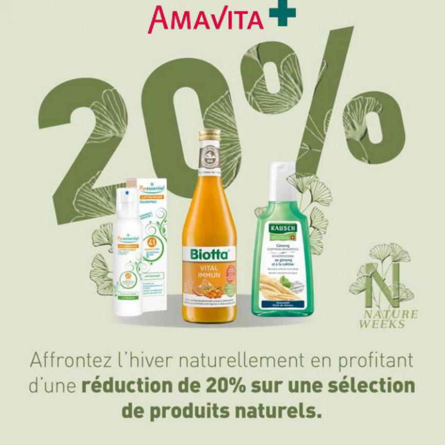 Réduction de 20%. Amavita (2021-11-07-2021-11-07)