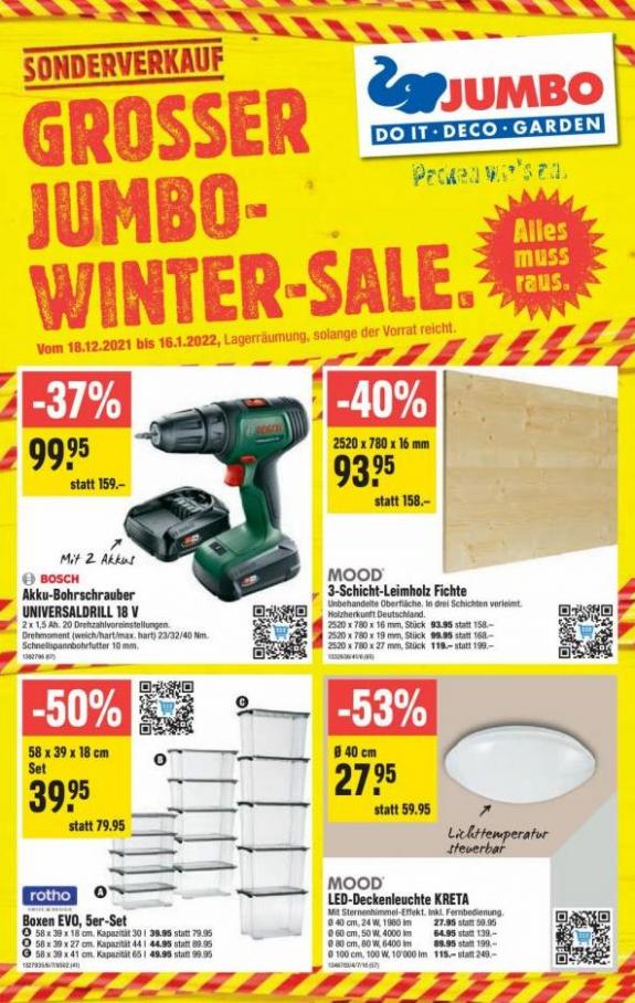 Grosser Jumbo Winter Sale. Jumbo (2022-01-16-2022-01-16)