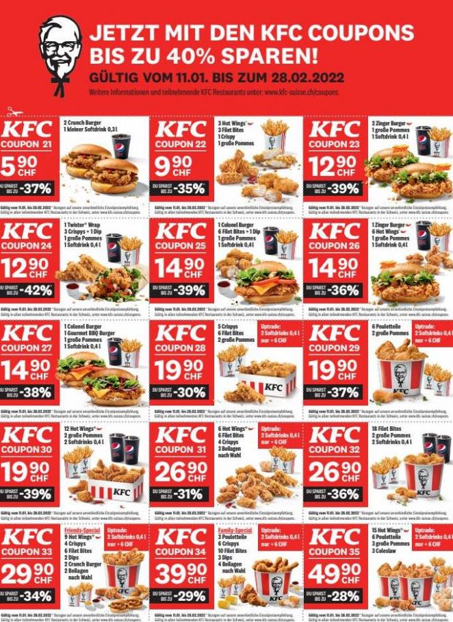 Jetzt mit den Kf Coupons bis zu 40% Sparen!. KFC (2022-02-28-2022-02-28)