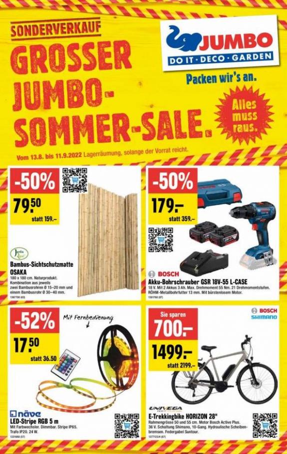 Grosser Jumbo Sommer Sale. Jumbo (2022-09-11-2022-09-11)
