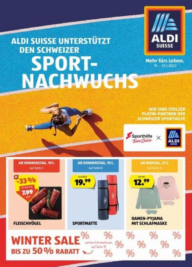 Blätter online im ALDI SUISSE Flugblatt. Aldi (2023-01-25-2023-01-25)