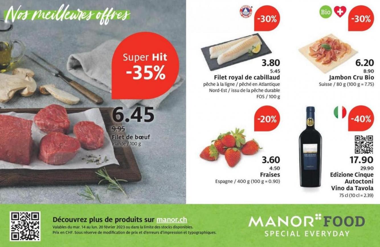 Offres Manor Food. Manor (2023-02-20-2023-02-20)