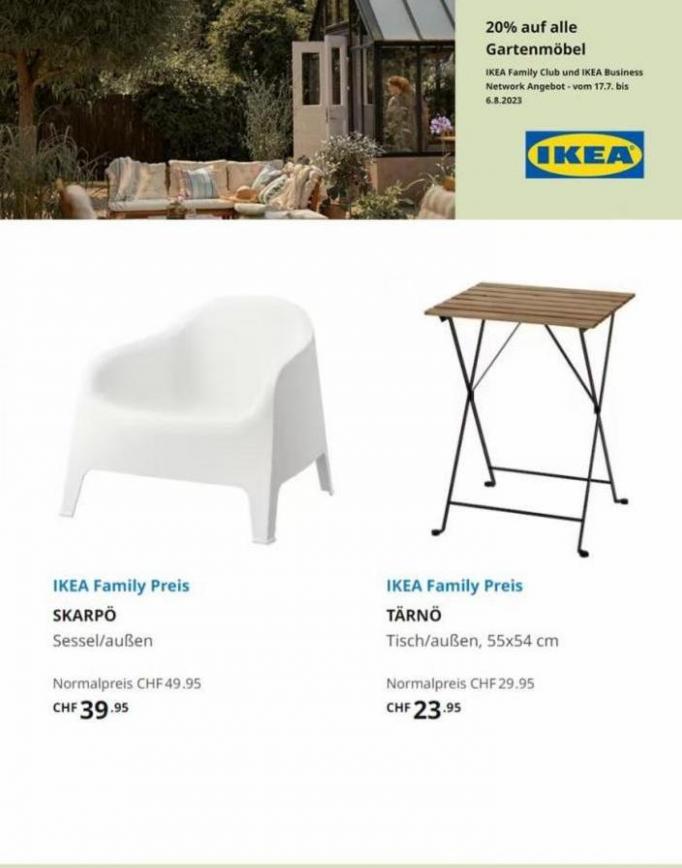 20% auf alle Gartenmöbel. Ikea (2023-08-06-2023-08-06)
