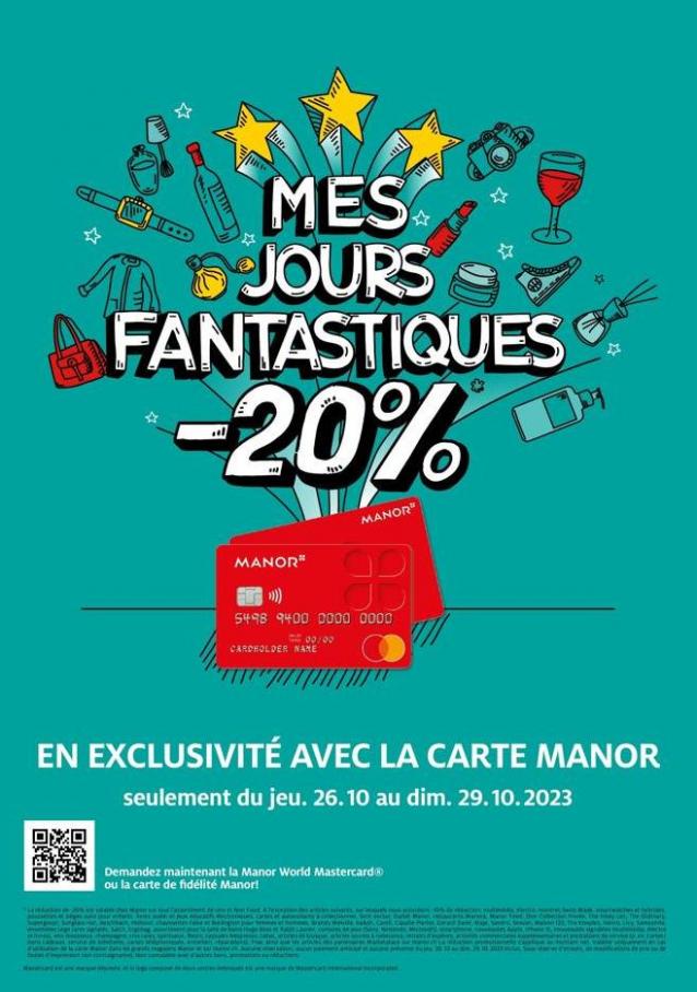 MANOR -20% Réduction. Manor (2023-10-29-2023-10-29)