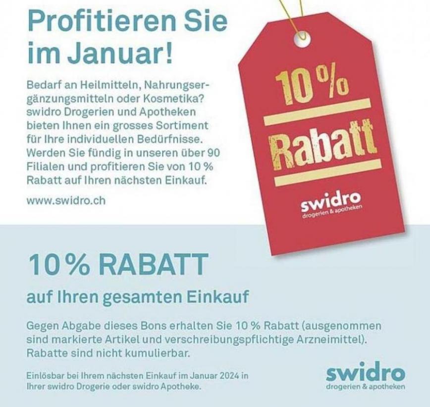 10% Rabatt. Swidro (2024-01-31-2024-01-31)